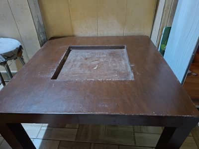 3 wooden center tables