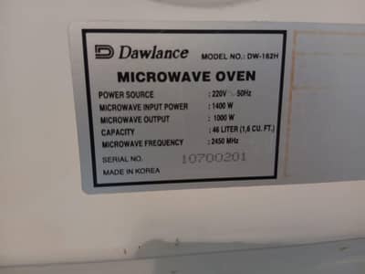 microwave oven