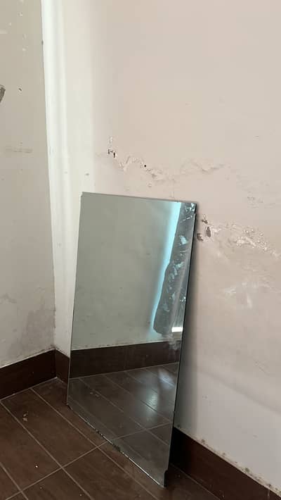 Frameless Rectangular Mirror – Good Condition