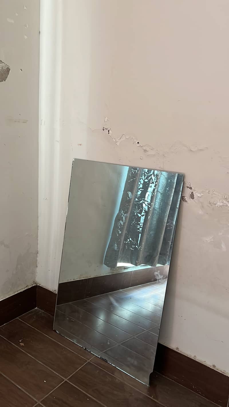 Frameless Rectangular Mirror – Good Condition 1
