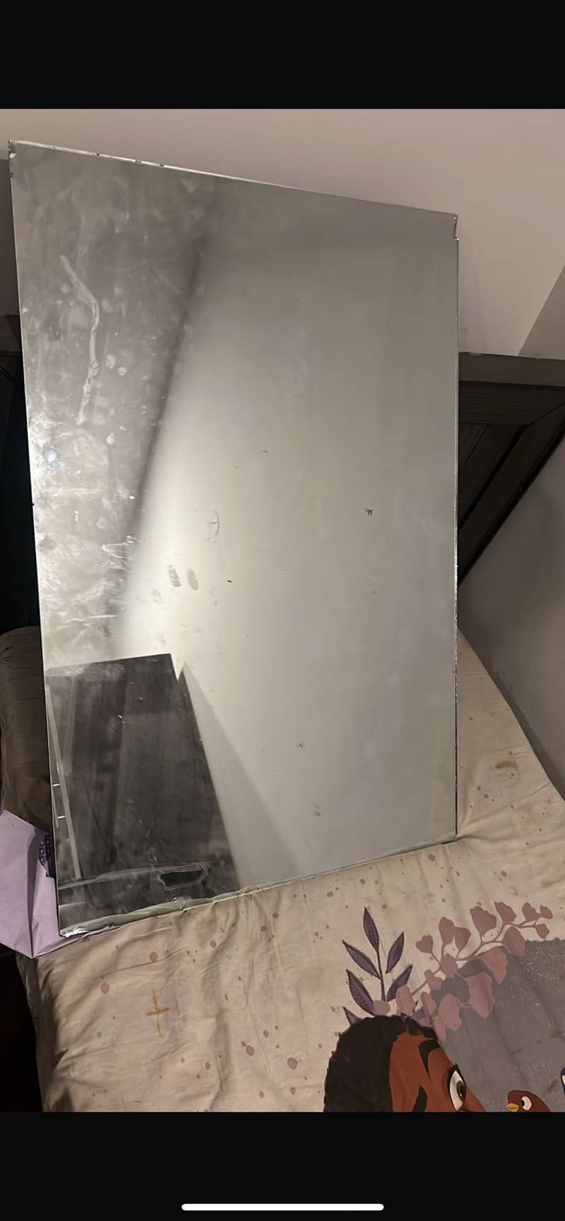 Frameless Rectangular Mirror – Good Condition 2