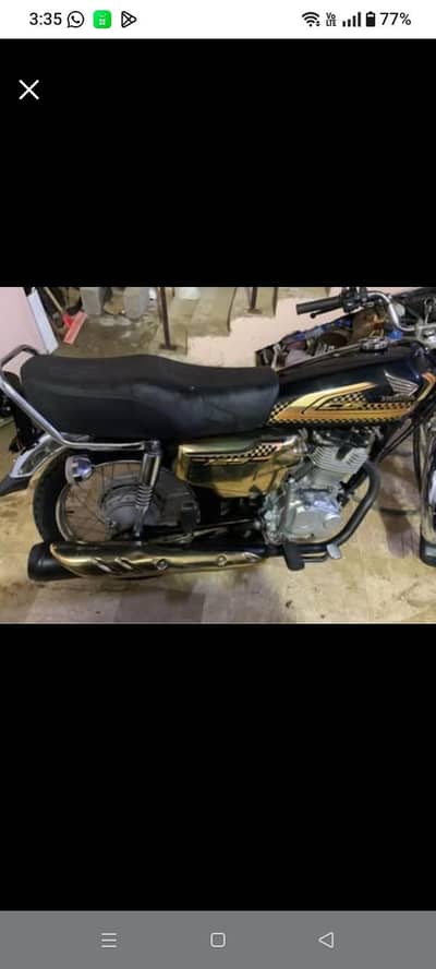 Honda cg125 special editions gold nut to nut genuien
