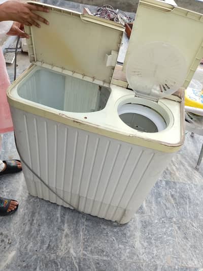 Haier used washing machine plus spinner drawer (7.5 kg)