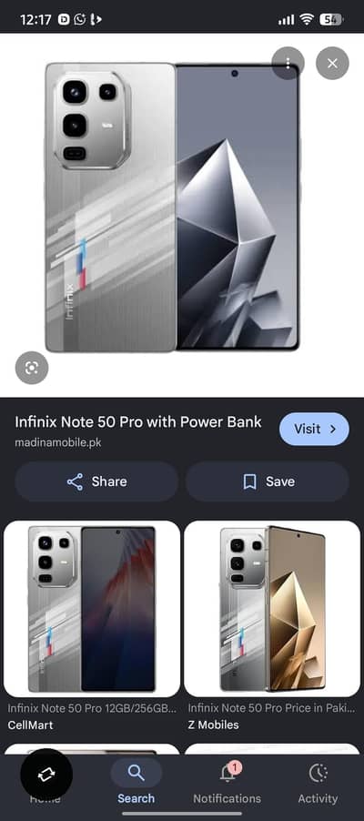 note 50 pro 12 256