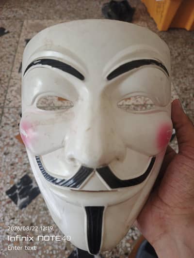 Guy Fawkes mask. V for vendetta