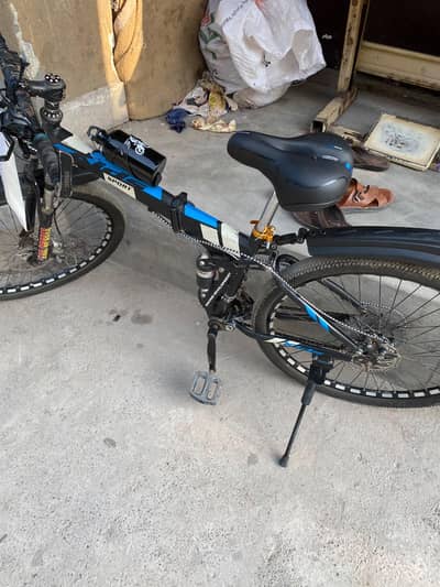Folding Bicycle duel suspension shocks - disc brake cycle