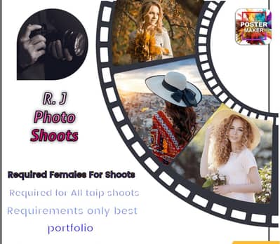 Females staf required for photo shoots