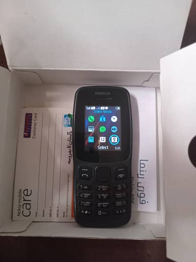 Original Nokia 106_Dual Sim, Boxed aur Behtreen Condition.