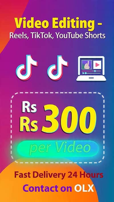 Video Editor Wanted - Reels TikTok Shorts | Rs 300/Video