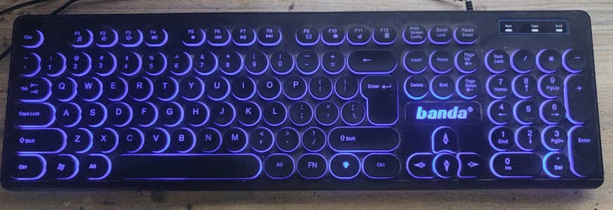 Banda original keyboard with multi function led lights