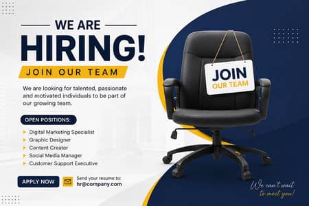 OFFICE WORK AVAILABLE FOR MALES AND FEMALES