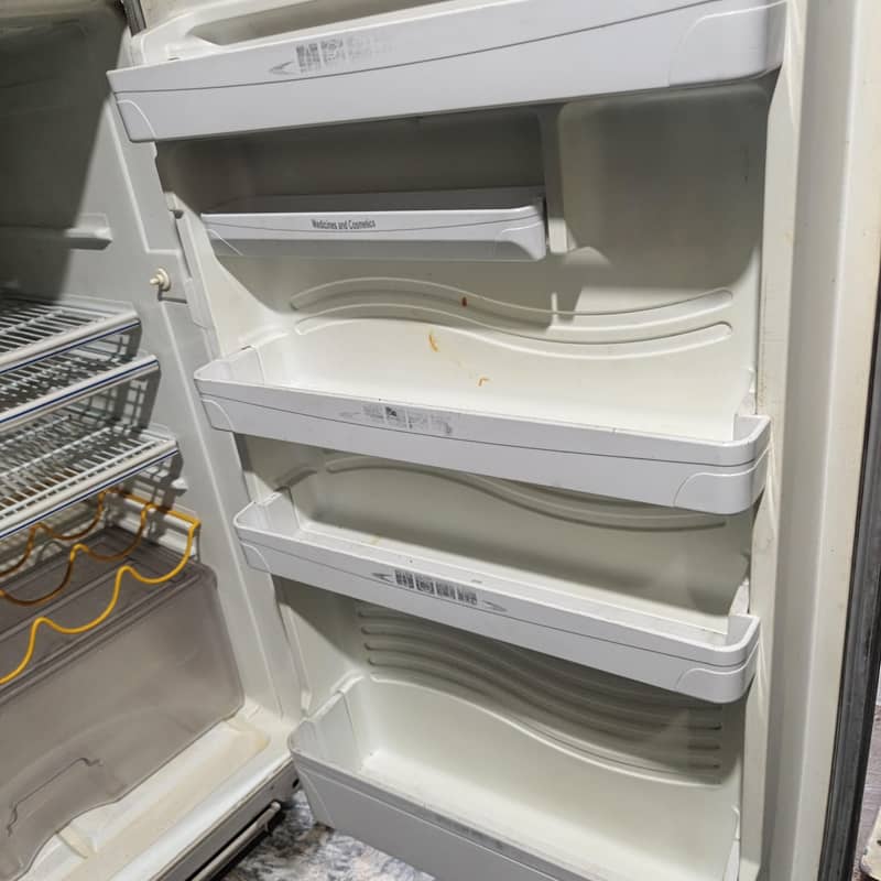 Dawlance Grey Double Door Refrigerator Used Good Condition for Sale 4
