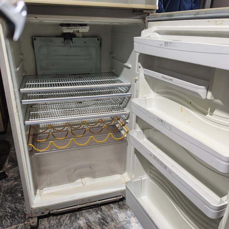 Dawlance Grey Double Door Refrigerator Used Good Condition for Sale 5