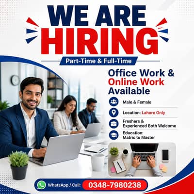 WE ARE HIRING MALE AND FEMALES STAFF FOR ONLINE WORK