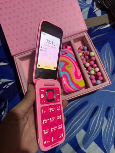 HMD barbie flip 4g phone