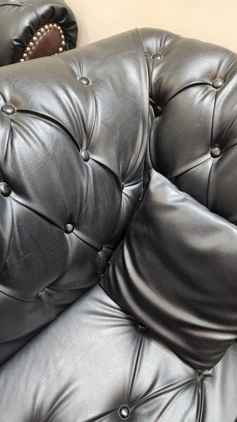 Solid Wood 6-Seater Sofa Set 4