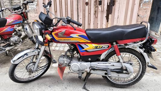 Honda CD70 2024 Model (Red)