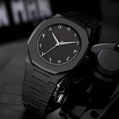 Sleek Minimalist Analog Wrist Watch with Butterfly Lock