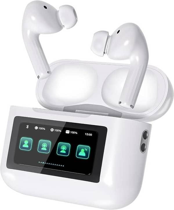 A9 Pro High Quality Sound, ENC Noise Reduction Wireless AirPods With Smart Touch Screen Control