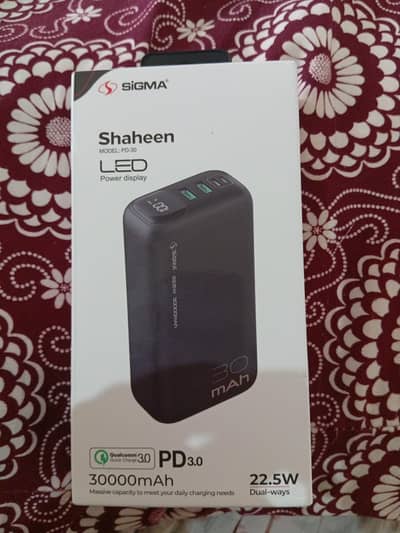 Sigma powerbank 30000 Mah  Brand new For sale