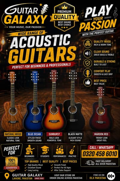 Guitars /Acoustic Guitar /student /Truss Rod /Imported Guitar SALE