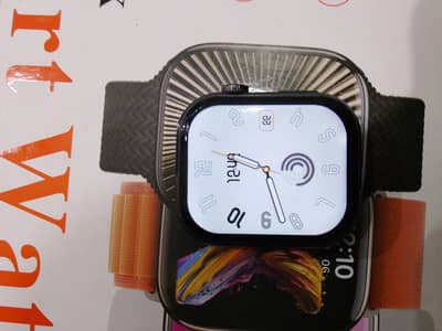 Smart Watch Ultra with 5 Straps + Wireless Charger - New