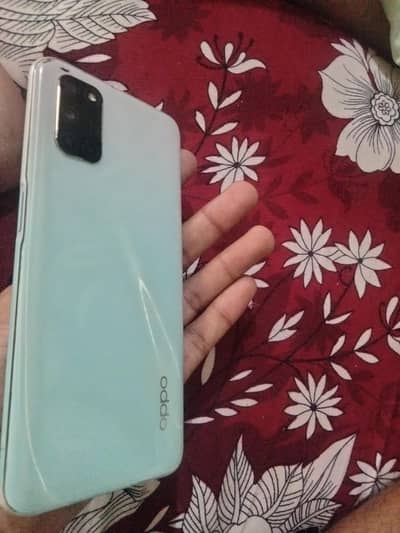 OPPO A52 with box and charge glass break but working 100%