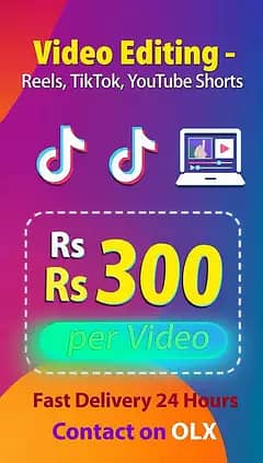 Video Editor Wanted - Reels TikTok Shorts | Rs 300/Video