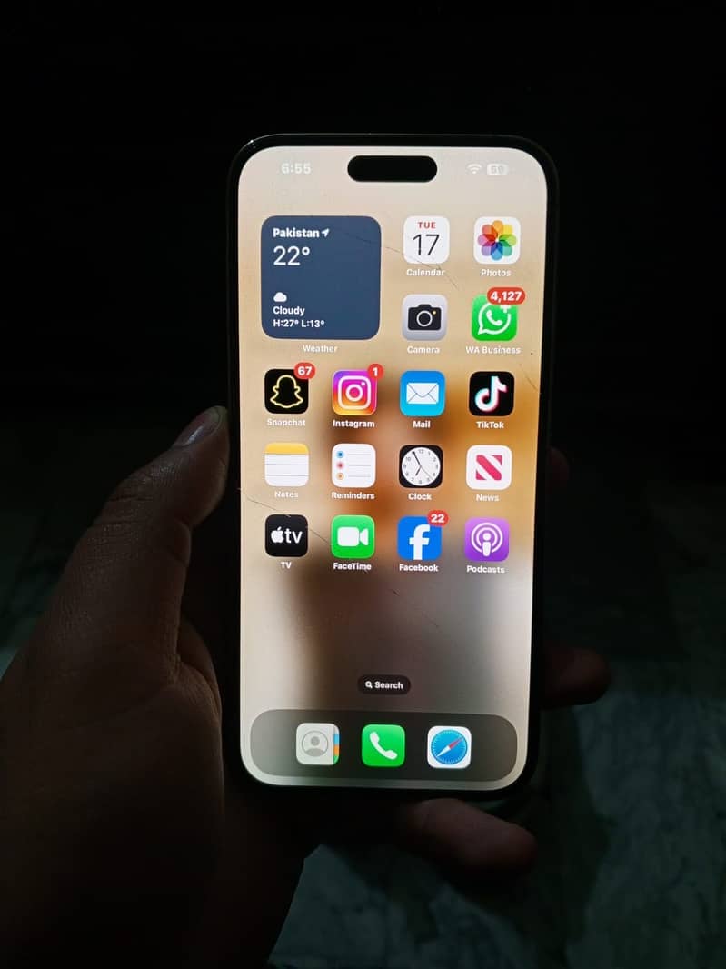 Apple iPhone 14 Pro Max Scratch less 256 GB water pack condition 10 10 0