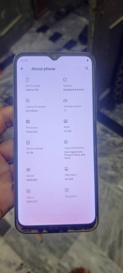 Realme C30 2/32 dual sim no open no ripar only mobile ha condition pic
