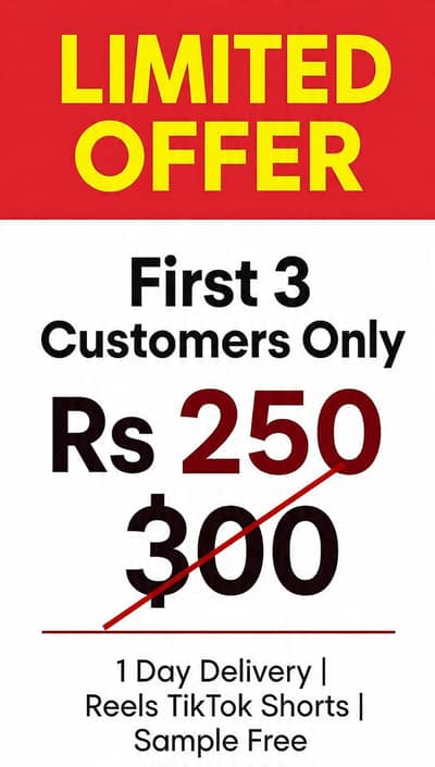 Video Editor Wanted - Reels TikTok Shorts | Rs 300/Video
