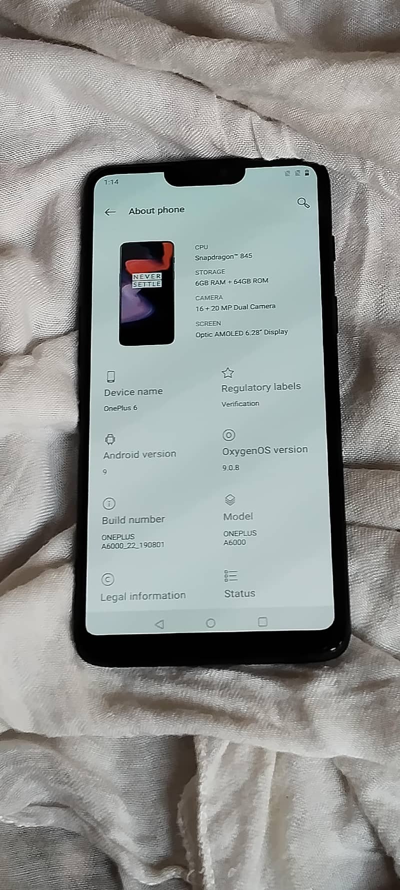 One Plus 6 7