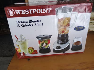 Westpoint Deluxe Blender & Grinder 3 in 1 (WF-304) - Brand New Sealed