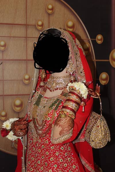 Bridal dress with jewellery slippers bag