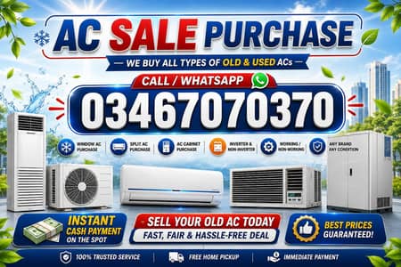 ac sale purchase/orient ac/ scrap ac/window ac/ best prices