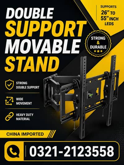 imported  movable  hydrolic led stand double support 0321-2123558