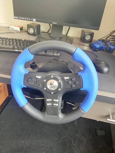 Logitech Driving Force EX Steering wheel with padels