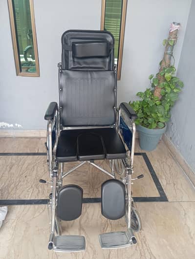 Imported Reclining Wheel Chair with Commode Seat-Life care medical