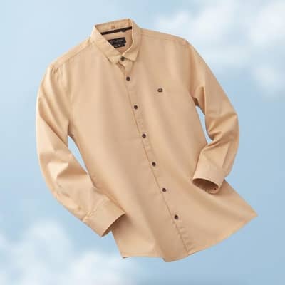 Men's Elegant Beige / Cream Solid