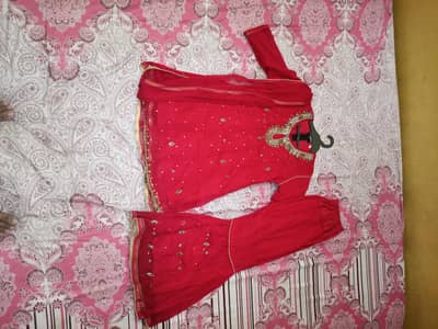 Beautiful Girls Wedding Gharara – Age 8–9 Years