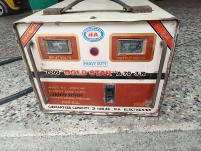 Heavy Duty Gold Star 7000 watts voltage stablizer