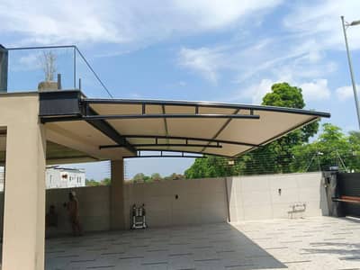 Pole parking / Canopies / Car shade / Tensile pvc shade
