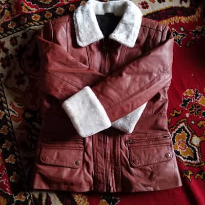 genuine tan brown women's leather jacket premium quality
