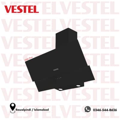 Vestel Black Wall Mounted Hood – 90cm