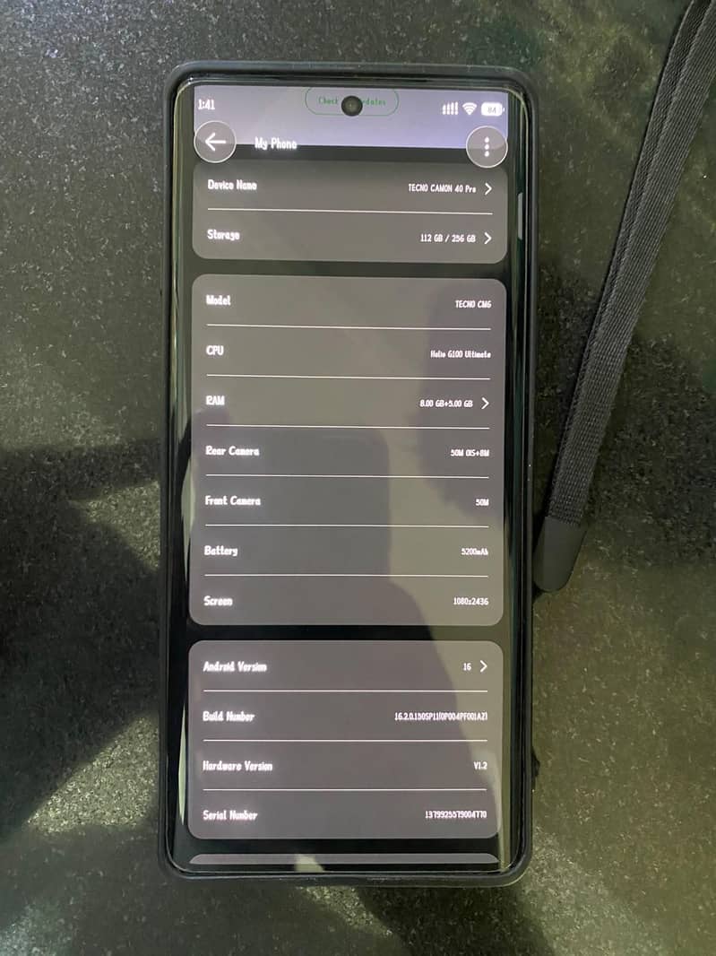 Tecno CAMON 40 Pro 5