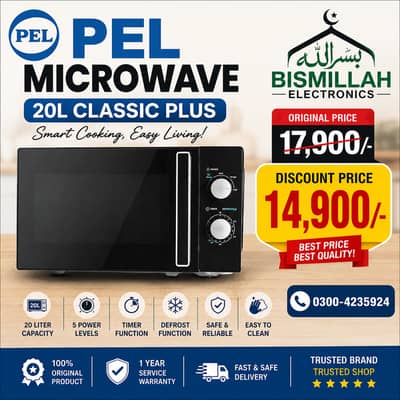 PEL Microwave 20L Classic Plus | Original | Discount Price Sale Offer
