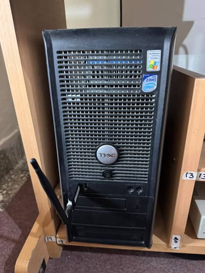 Dell Tower PC with HP 24 inch Monitor