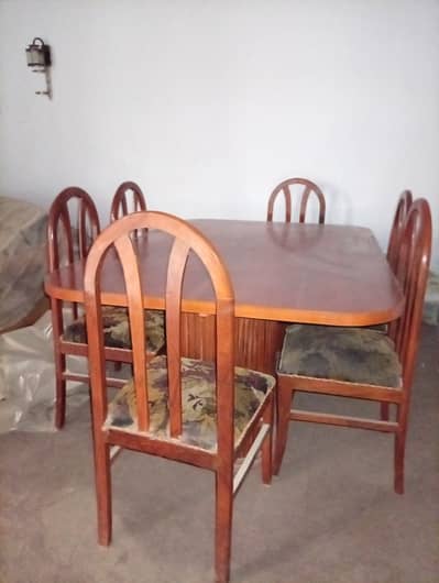Six chair dining table set