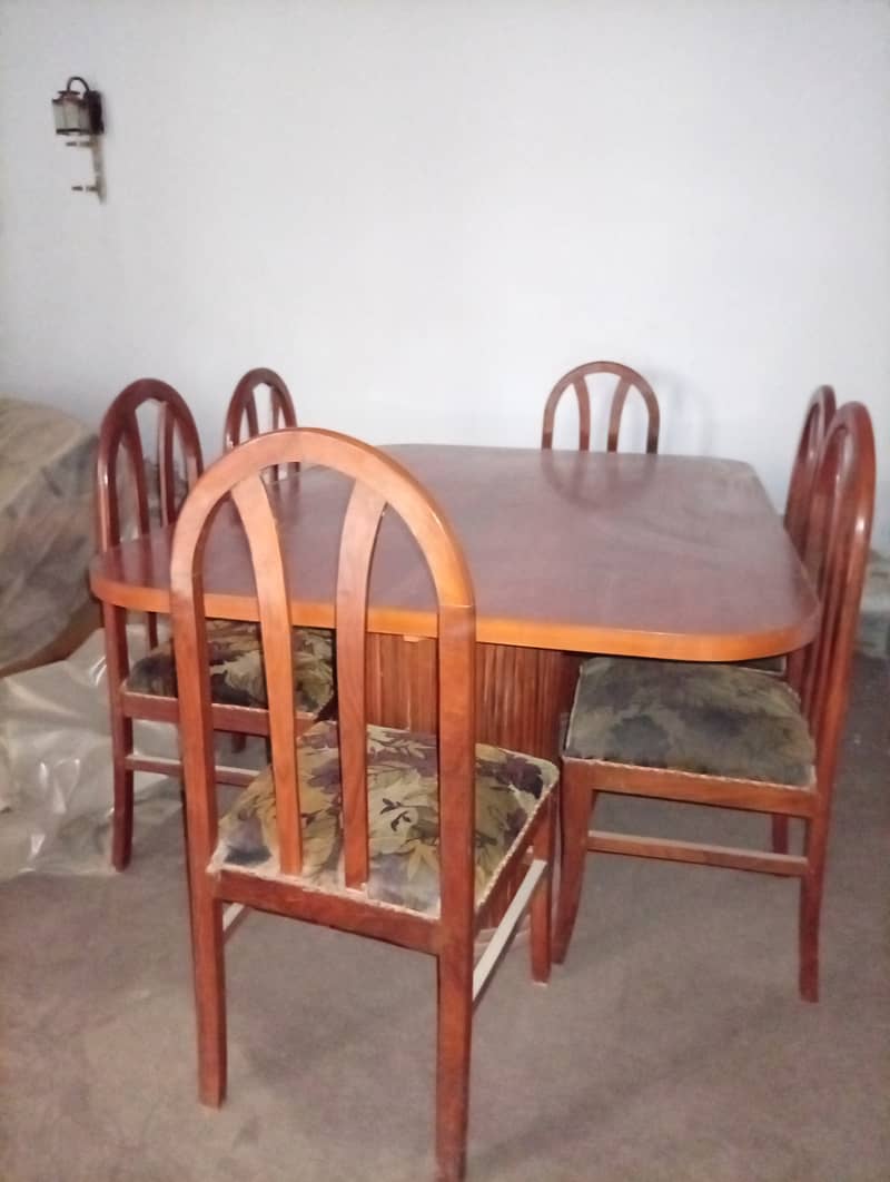Six chair dining table set 0