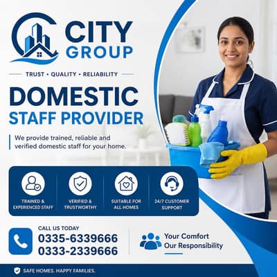 provide domestic staff such as drivers attendant maids babysitter cook